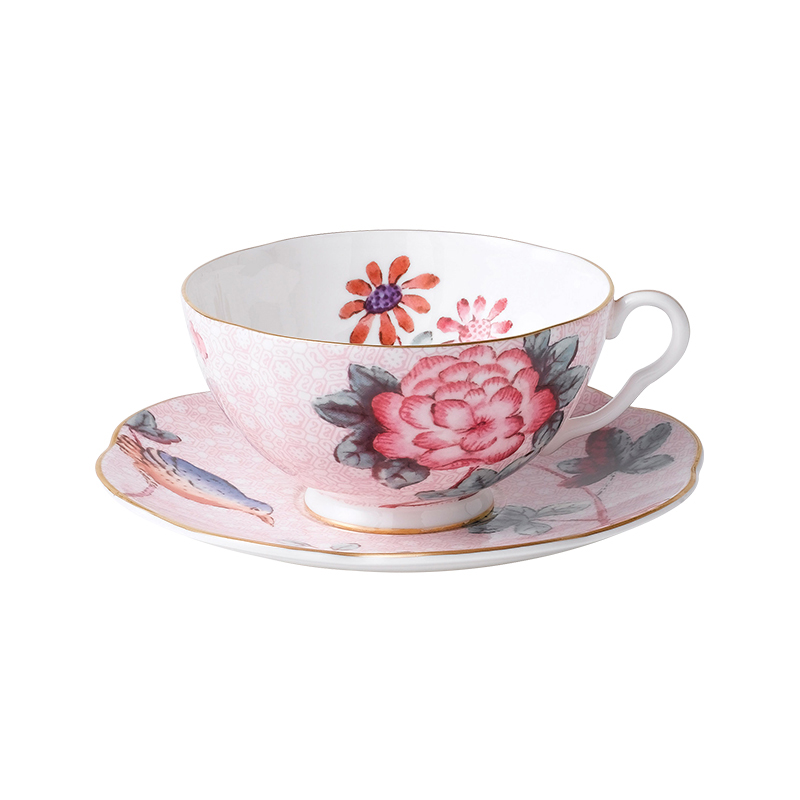 WEDGWOOD 威基伍德杜鹃杯碟组 5C106805127 200ML*1 粉色（单位：套）