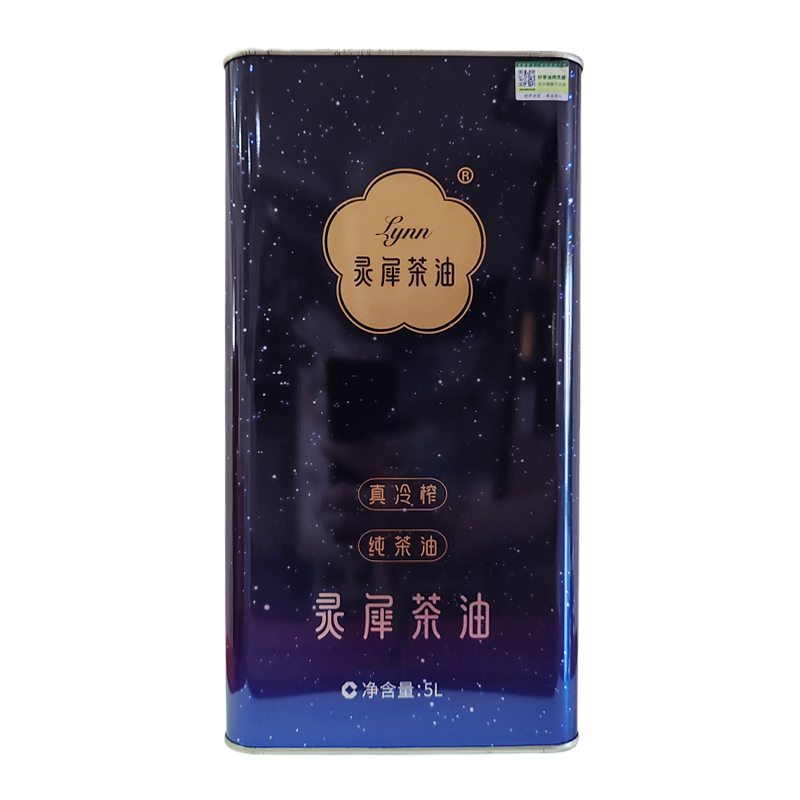 灵犀 家庭装 庄园级真冷榨纯茶油 5L*1罐 混色（单位：罐）