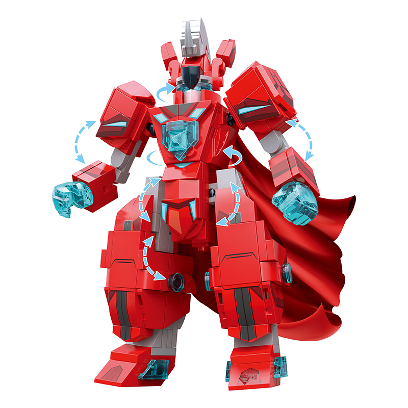 HELLO KOMA 嗨萌马X智德乐 绝地机甲 (二合一) DL-60401 14.3x7x13.8cm 红色（单位：套）