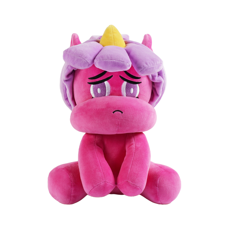 HELLO KOMA 嗨萌马神骏系列-超光毛绒公仔 原创动漫 25cm 莓果色（单位：个）