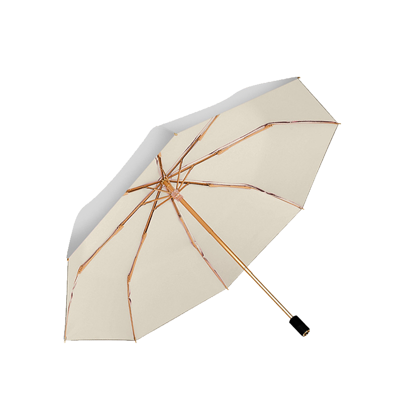 HELLO KOMA 钛银防晒伞（七色） 双层防晒 98*59CM 本白色（单位：把）