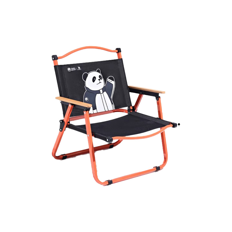 骆驼（CAMEL） 萌趣熊猫户外露营克米特折叠椅 1J722C7586X 展开尺寸：55x55x64cm 黑色（单位：个）