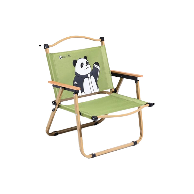 骆驼（CAMEL） 萌趣熊猫户外露营克米特折叠椅 1J722C7586X 展开尺寸：55x55x64cm 雾雨绿（单位：个）