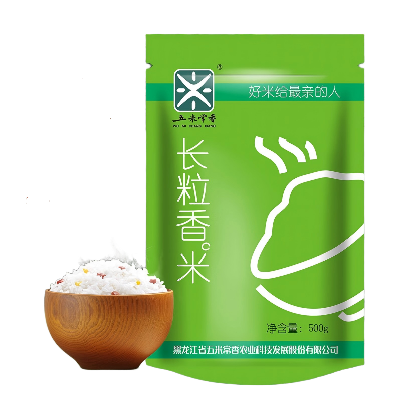 五米常香（WUMICHANGXIANG） 香米硬米 长粒香东北大米 500g*1袋 混色（单位：袋）