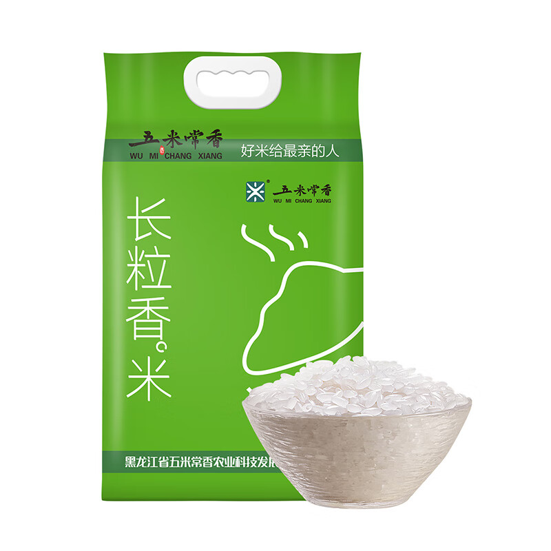 五米常香（WUMICHANGXIANG） 香米粳米 长粒香东北大米 5kg*1袋 混色（单位：袋）