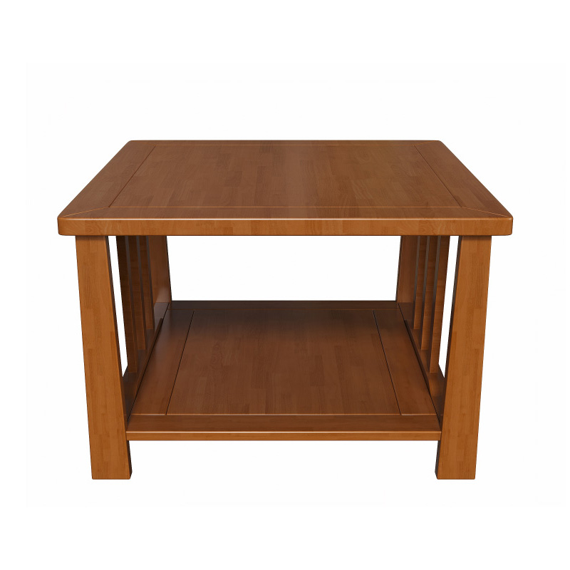 企诺 新中式冬夏两用橡胶木沙发 方几 QNT4HUAB0270 700*700*450mm 胡桃色（单位：张）