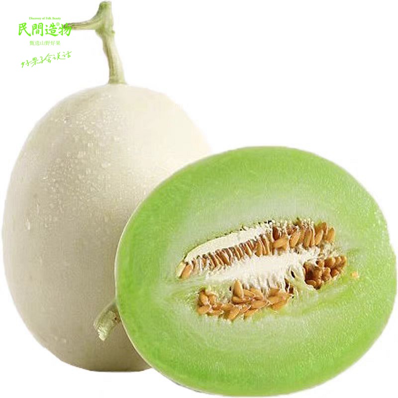 民间造物 海南玉菇甜瓜 大果 8斤（3-6个）  雾雨绿（单位：箱）