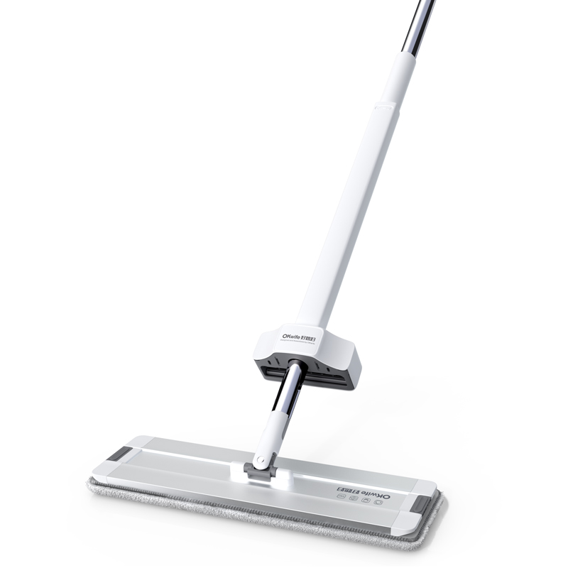 好媳妇（OKwife） 40未来风亮洁免手洗平拖-全铝板2块布 AGW-7027A-1-2 40*11cm两块布  白色（单位：把）