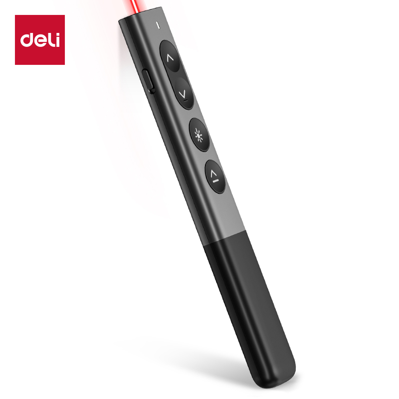 得力(deli) 红光翻页笔 MA225 150*26*11mm  深灰色（单位：支）