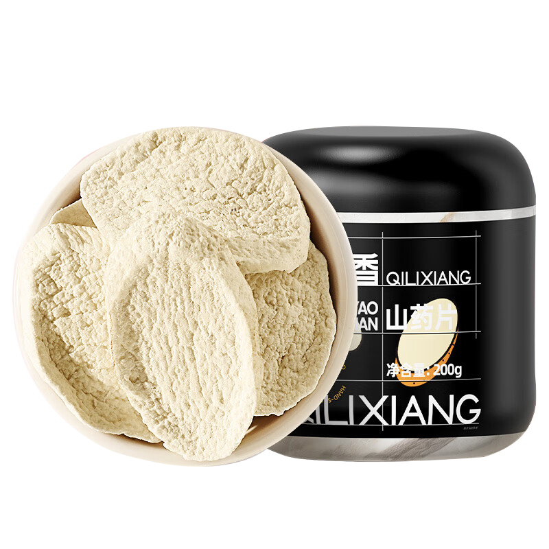 杞里香（Qi Li Xiang） 铁棍山药片 河南原产 200g 黑色（单位：罐）