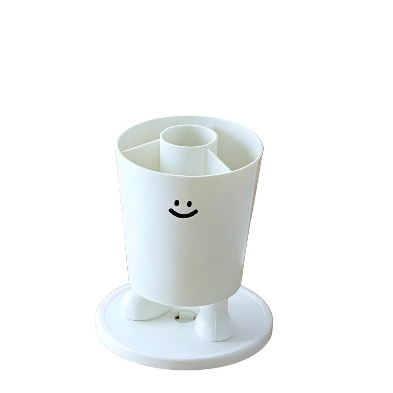 童益星 趣味旋转笔筒 SD-3882 11.5*13.5*9.5cm 白色（单位：个）