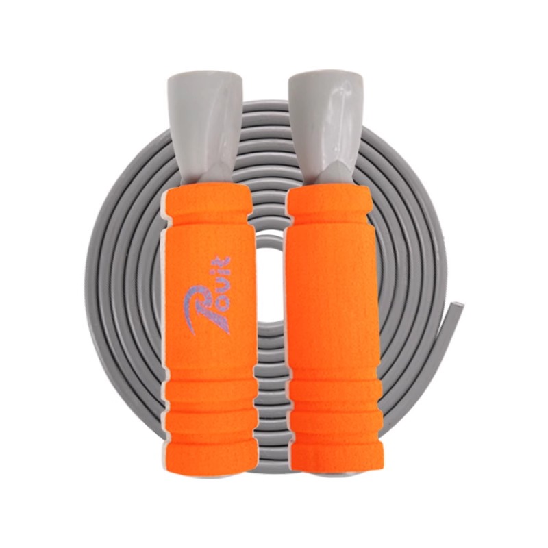 普为特（POVIT） 泡棉轴承跳绳成人健身中考训练绳运动健身器材 P-1247 170g 灰橙色（单位：条）