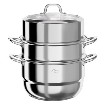 温仑山（VELOSAN） 不锈钢三层蒸锅 A-VE2507 30cm 银色（单位：个）