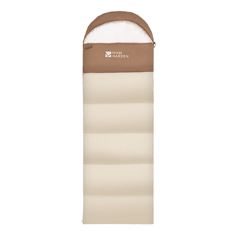 牧高笛（MOBIGARDEN） 祥云带帽棉睡袋1.0 NX25662006 210x210x360mm  浅沙色（单位：个）