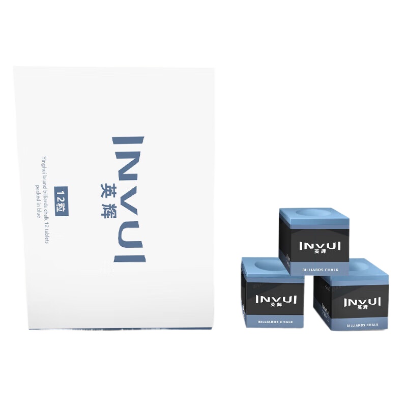 英辉（INVUI） 台球巧克粉 CH17 2盒装 蓝色（单位：套）