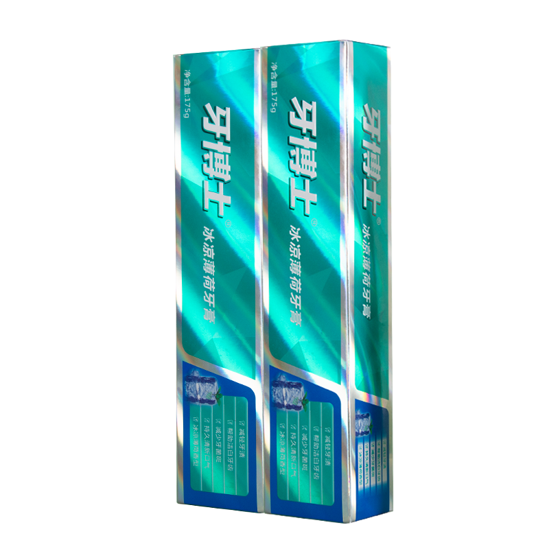 牙博士 牙膏 冰凉薄荷 175g*2支 白色（单位：支）