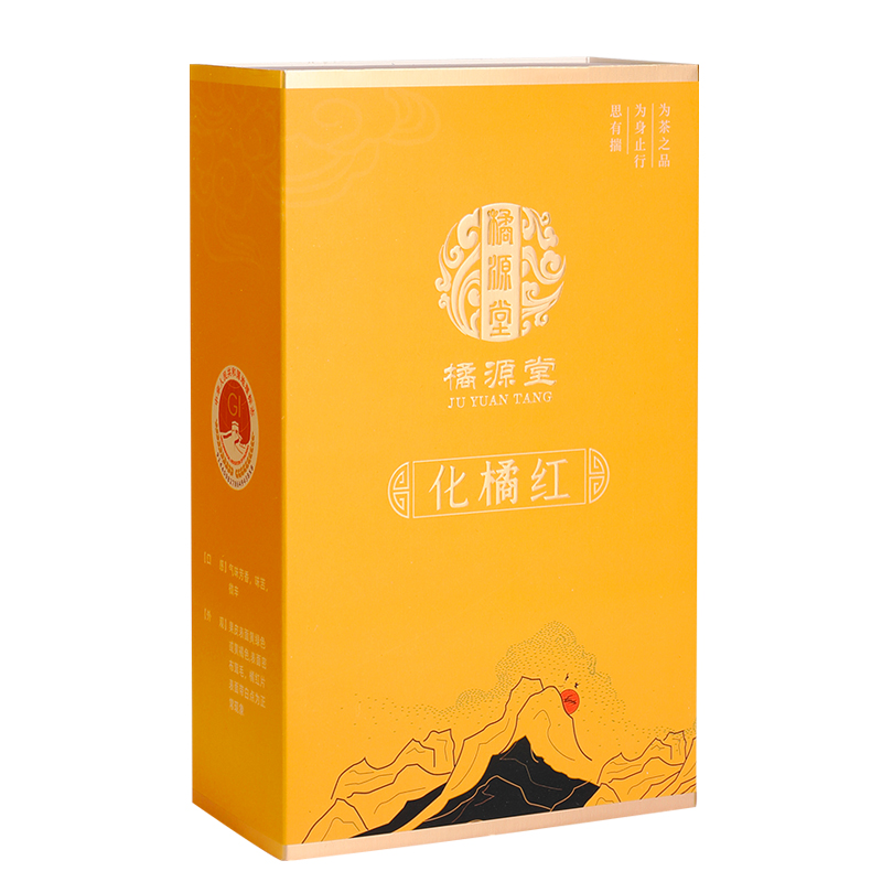 橘源堂 化州橘红二十五年陈片 国家地理标志产品 30包x2克/盒 香槟黄（单位：盒）