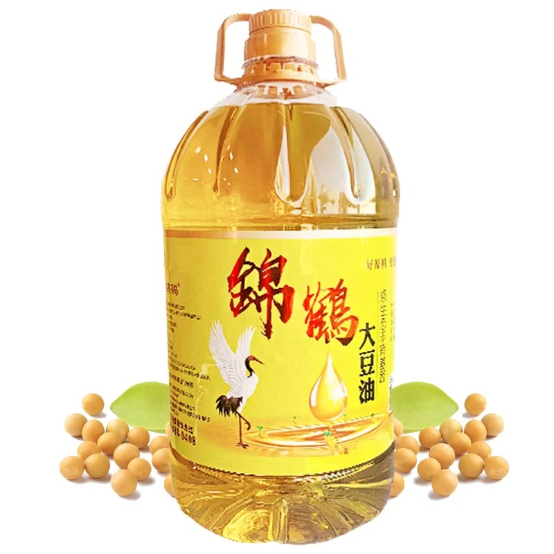 锦鹤 东北特产非转基因一级大豆油 家庭装 5L 黄色（单位：桶）