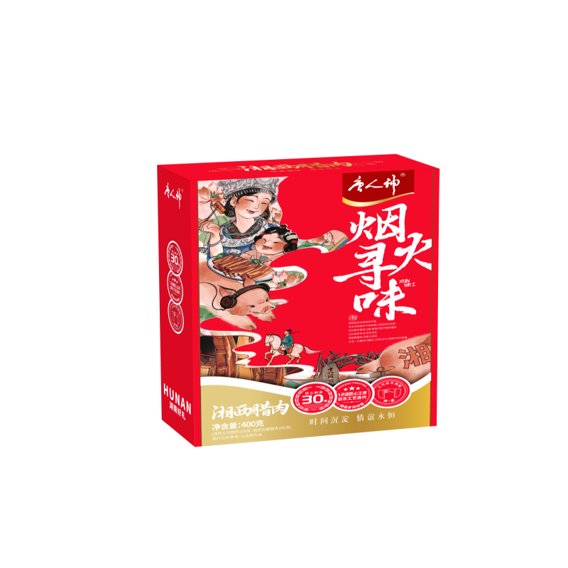 唐人神 腊肉 湘西伴手礼 400g 枫叶色（单位：盒）