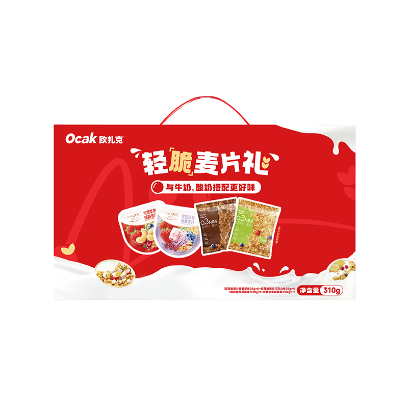 欧扎克 麦片 轻脆麦片礼 310g 枫叶色（单位：盒）