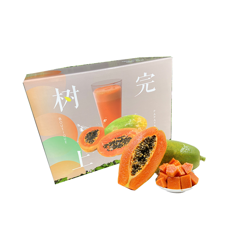 果翻天 甜糯爽口 海南红心木瓜 5斤彩盒装 混色（单位：箱）
