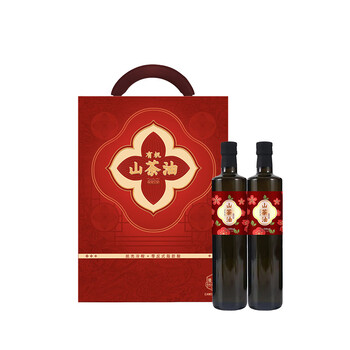 伊莎贝拉 赣久久-有机-山茶油 花开富贵 500ml*2 红色（单位：盒）