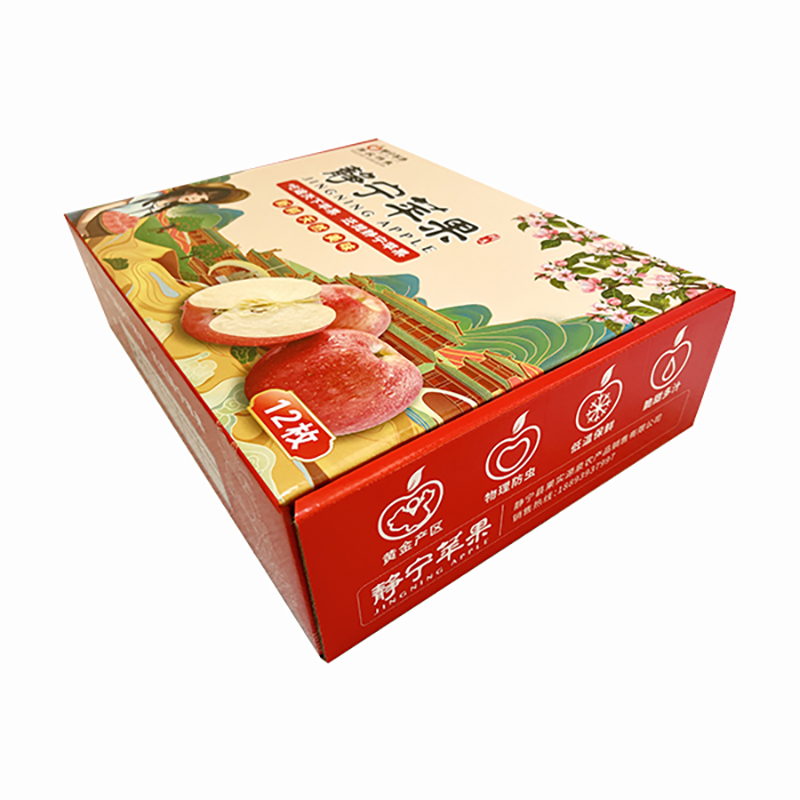 静宁苹果 精品红富士12枚90mm及以上（礼盒装） 脆甜爽口 约4.5kg 红色（单位：件）