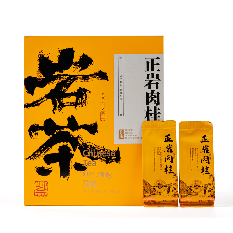 文喜 正岩肉桂乌龙茶 商务礼盒 250g/盒 金色（单位：盒）