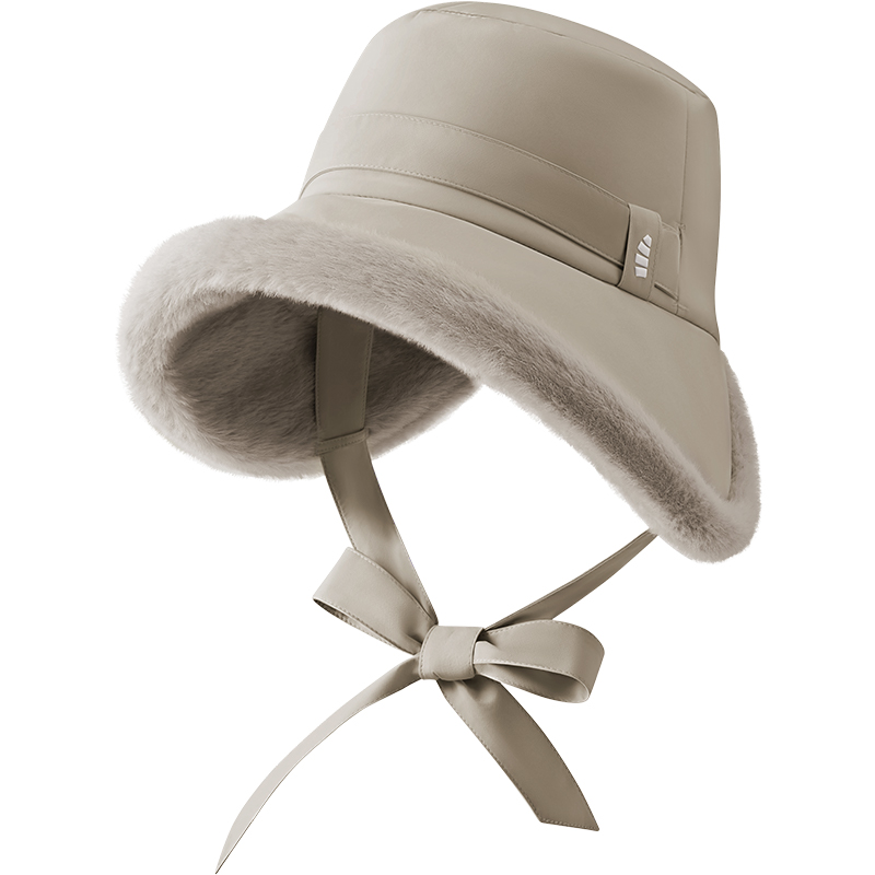 蕉下（beneunder） 女士护耳保暖飘带防晒帽 PM009 F码 银夜灰（单位：顶）