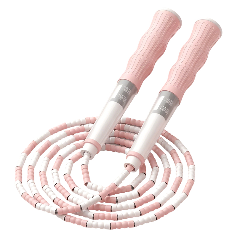 普为特（POVIT） 竹节跳绳可调节训练绳中小学生花样跳绳可写名字 P-249 2.8m 粉色（单位：条）