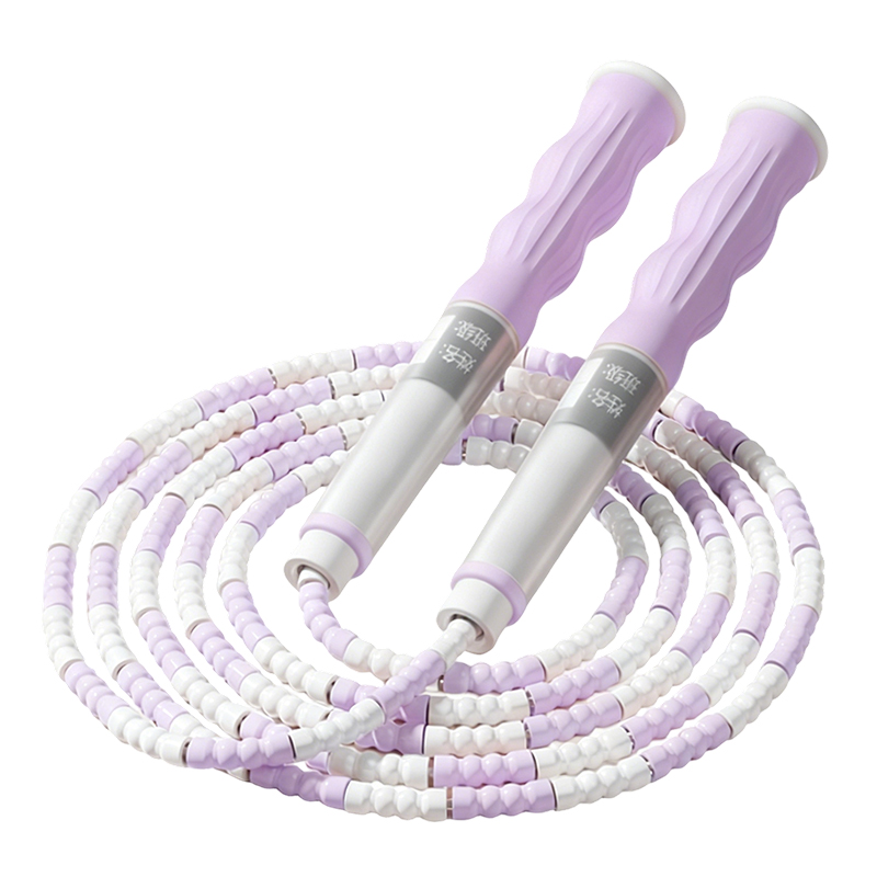 普为特（POVIT） 竹节跳绳可调节训练绳中小学生花样跳绳可写名字 P-249 2.8m 紫色（单位：条）