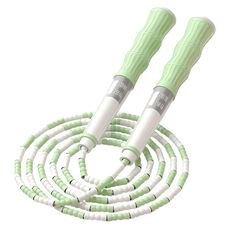 普为特（POVIT） 竹节跳绳可调节训练绳中小学生花样跳绳可写名字 P-249 2.8m 绿色（单位：条）