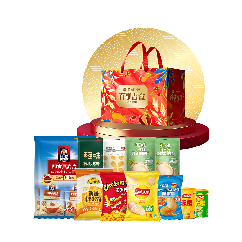 百事食品 吉盒-缤纷礼 休闲零食 1074g 红色（单位：提）