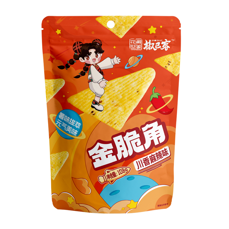椒巴客 金脆角 休闲零食 108g  红色（单位：包）