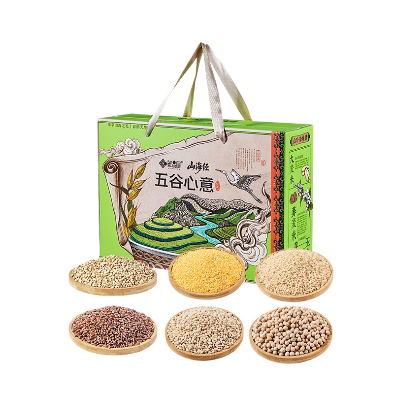 鲜品屋（SAMPURE） 山海经杂粮年货送礼 五谷心意 2480g 混色（单位：盒）
