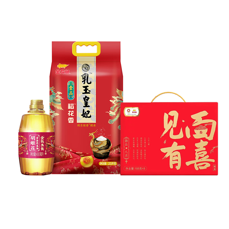金龙鱼 /胡姬花 米油面组合 4004g+400ml 混色（单位：组）