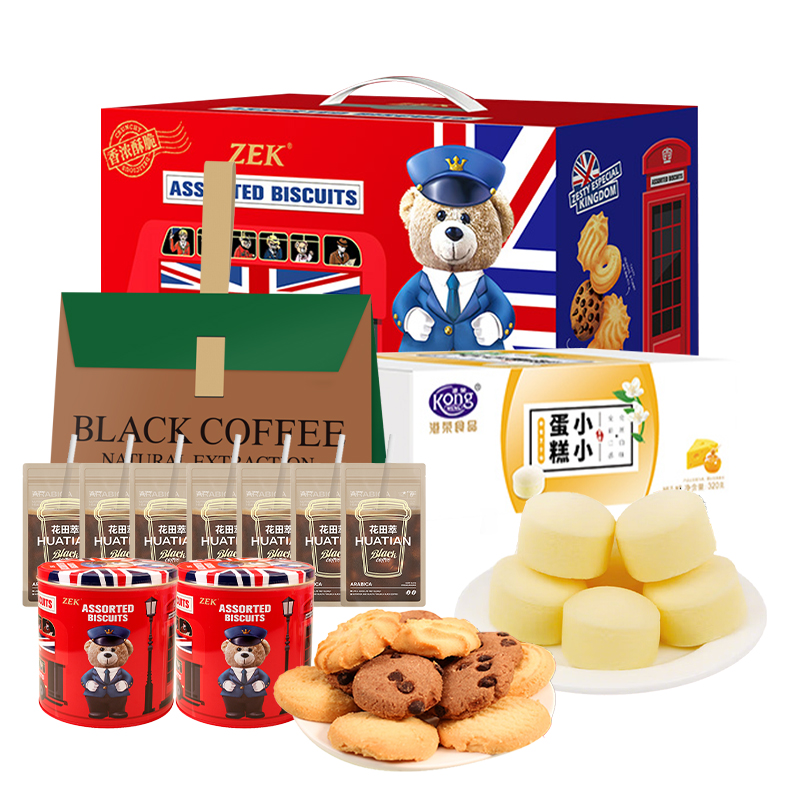 港荣 糕点组合 zek/花田萃 百味贺春组合 1008g 红色（单位：组）