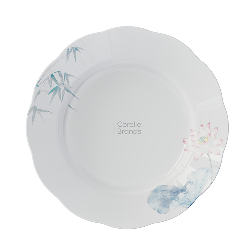 Corelle Brands 康宁竹露荷风餐具套装 CB-TC004-TG/KZ 18件套 18 白色（单位：套）