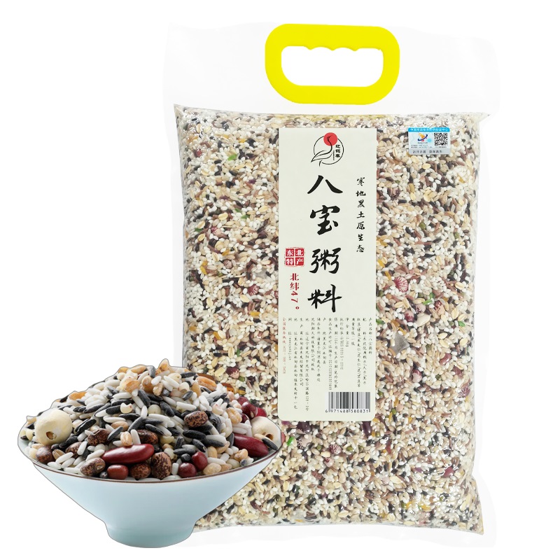 迎鹤春 东北特产五谷杂粮营养八宝粥料 真空包装 2.5kg 奶白色（单位：袋）