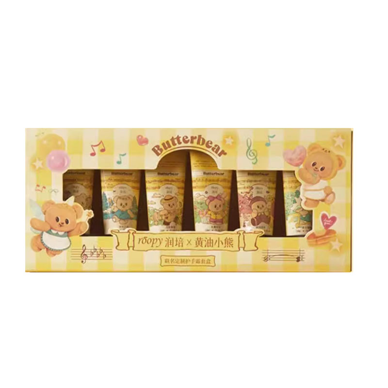 ROOPY 乐境系列香氛手护套盒 黄油小熊 12gX6 金色（单位：盒）