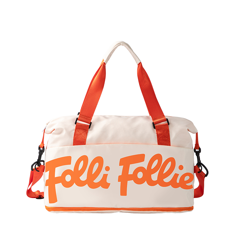 Folli Follie 时尚轻便折叠旅行包 FF-Y006A 42*31*18CM 白橙色（单位：个）