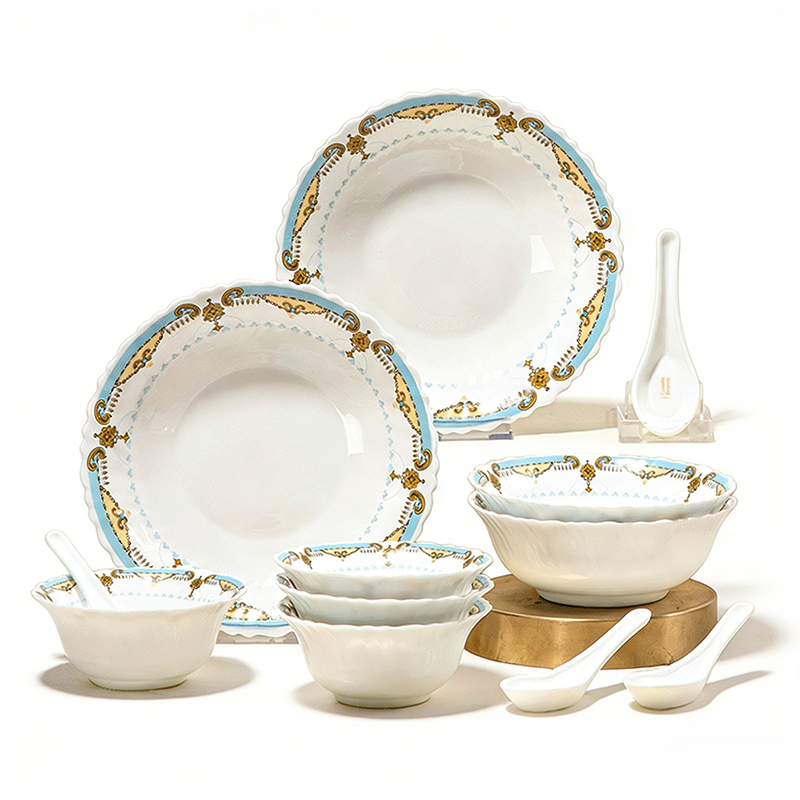 Corelle Brands 康宁洛可可白玉玻璃餐具12件套B  CB-LKK12B/PMX/KZ 轻薄耐用 12 白色（单位：套）