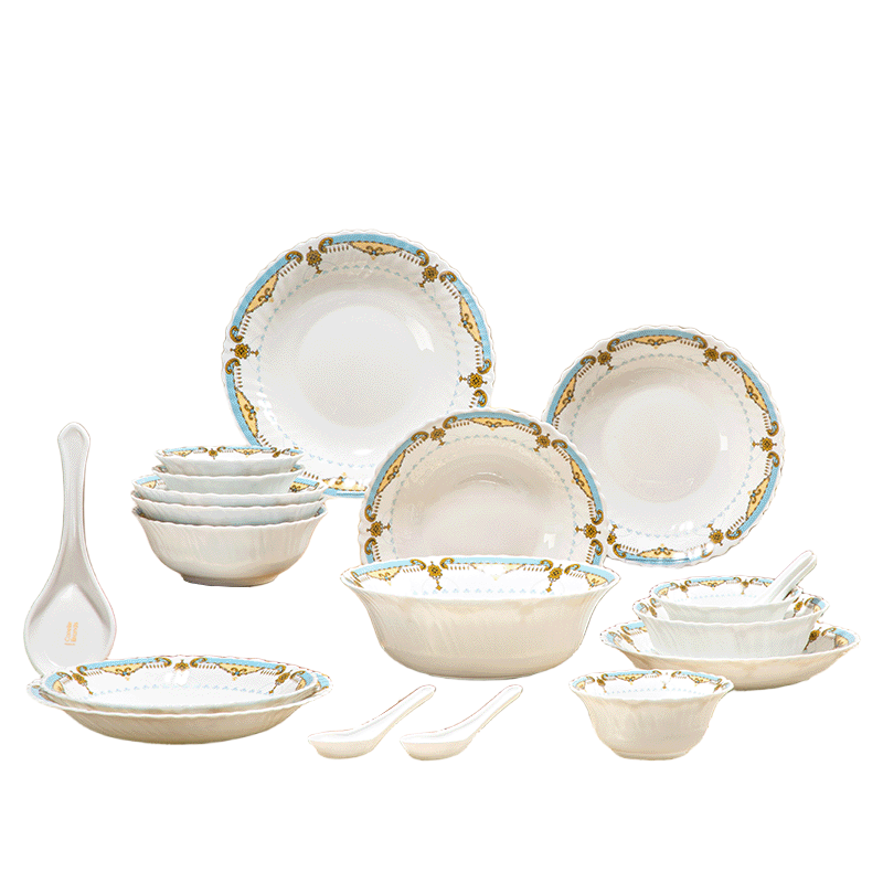 Corelle Brands 康宁洛可可白玉玻璃餐具20件套  CB-LKK20/PMX/KZ 轻薄耐用 20 白色（单位：套）