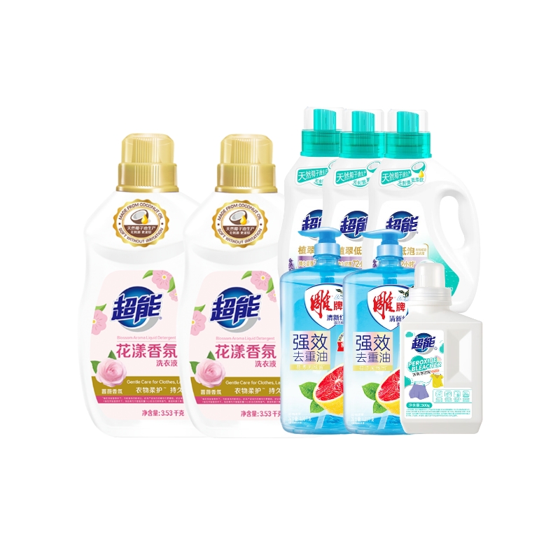 超能 纳爱斯花漾香氛组合 花香型 11870g 混色（单位：套）