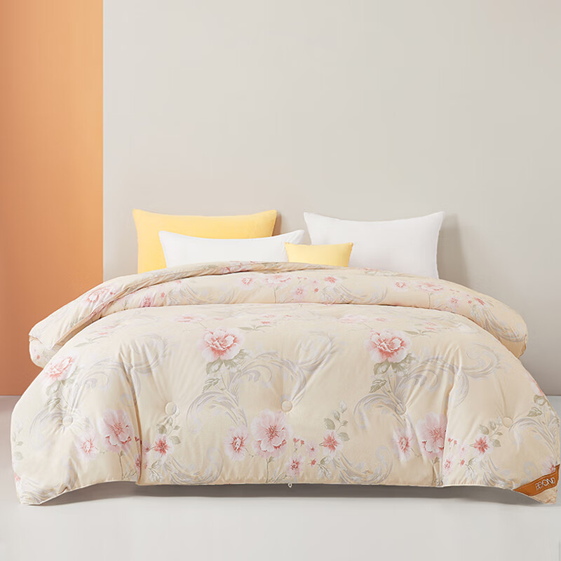 博洋家纺BEYOND HOME TEXTILE 羊毛春秋被芬芳花意 W924132701001 200*230cm  象牙色（单位：条）