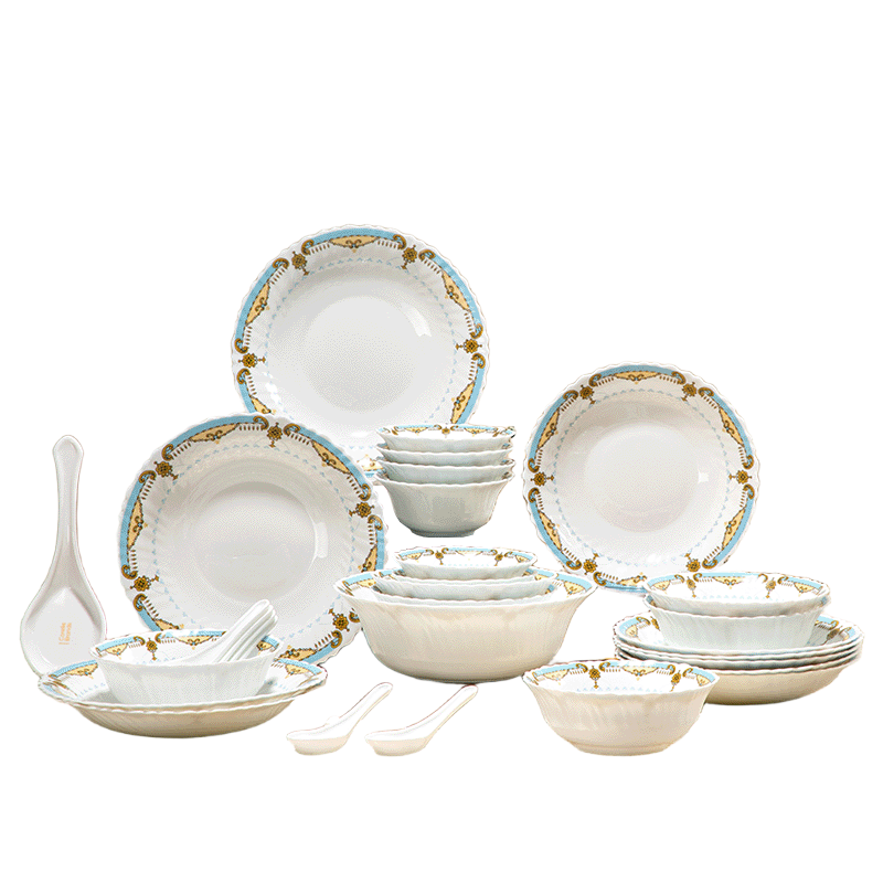Corelle Brands 康宁洛可可白玉玻璃餐具28件套 CB-LKK28/PMX/KZ 轻薄耐用 28 白色（单位：套）