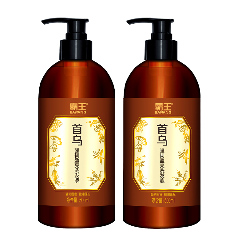 霸王 洗发水 首乌强韧盈亮 500ml*2 混色（单位：组）