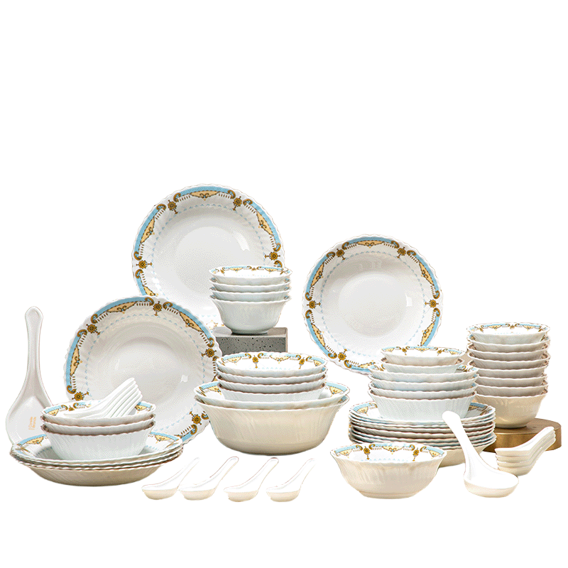 Corelle Brands 康宁洛可可白玉玻璃餐具60件套  CB-LKK60/PMX/KZ 轻薄耐用 60 白色（单位：套）