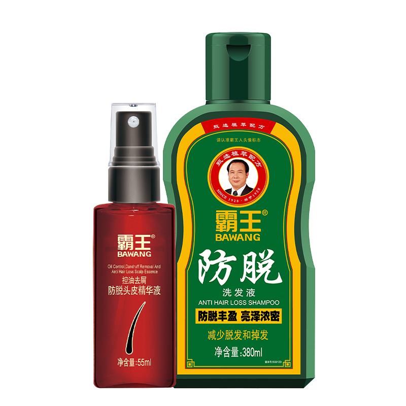 霸王 洗护组合 防脱控油去屑 380ml+55ml 混色（单位：盒）