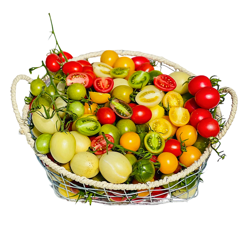 食欲跳动 酸甜美味 一口爆汁 四川高山盲盒多彩小番茄 4斤（约8盒）  白色（单位：箱）